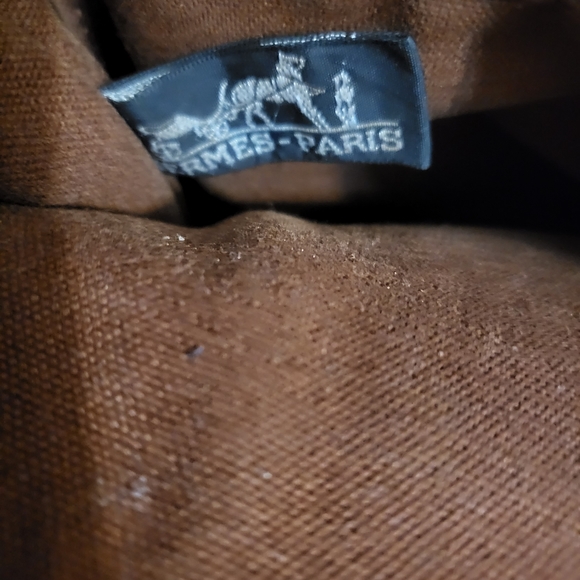 Authentic Hermes small canvas tote bag - Picture 5 of 11